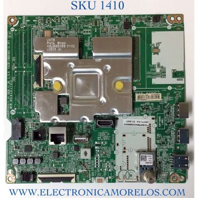 MAIN PARA TV LG NUMERO DE PARTE EBT66634313 / EAX69715101 / 1HEBT000-00A8 / RU1793A0W4 / PANEL NC650DQE-VSHP3 / MODELO 65UP7560AUD.BUSMLKR / 65UP7560AUD